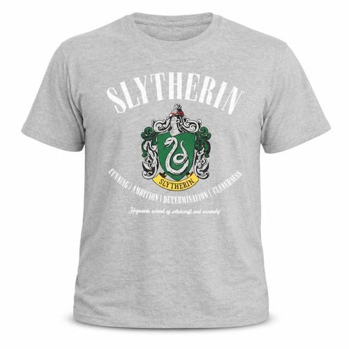 Harry Potter Men’s Grey Slytherin T-Shirt XL