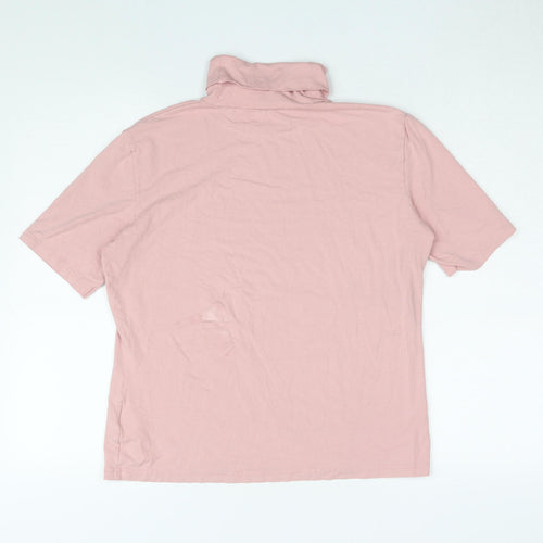 Olsen Pink Roll Neck Women's T-Shirt, Size 18, Casual