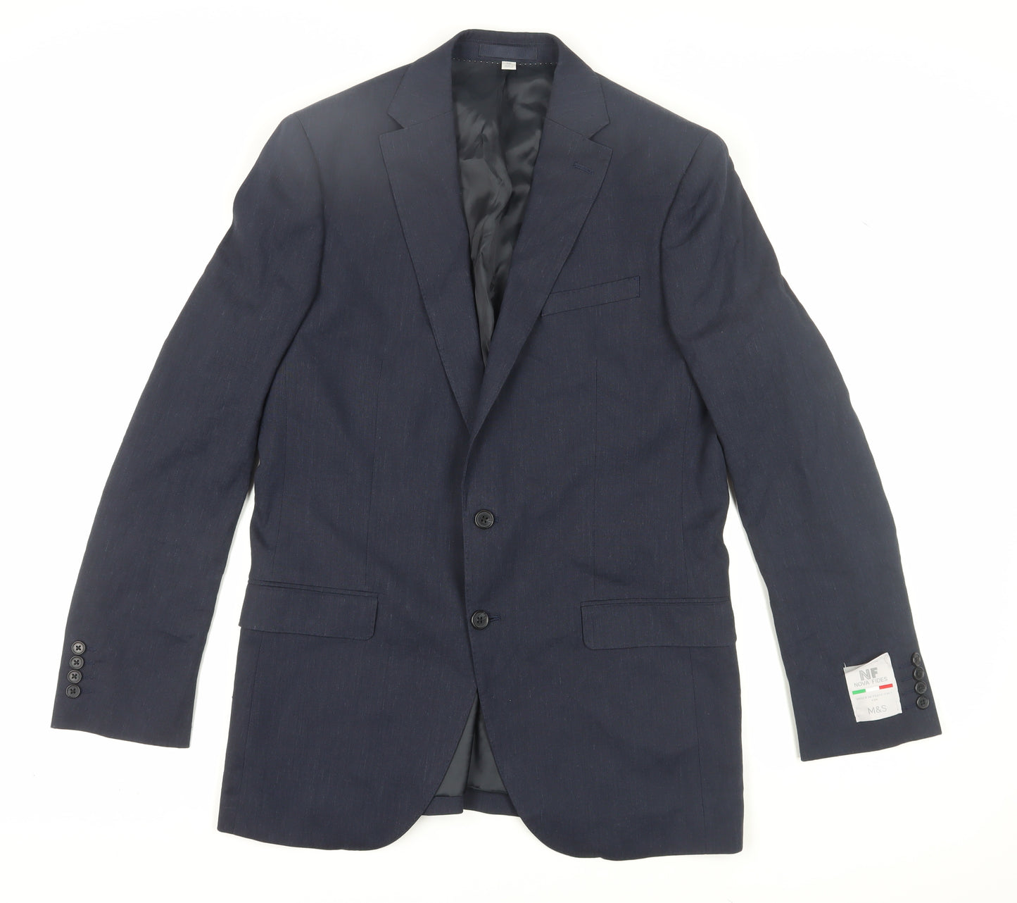 Marks and Spencer Men's Blue Long Blazer Size 40L