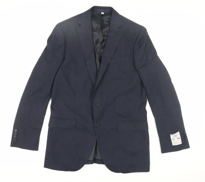 Marks and Spencer Men's Blue Long Blazer Size 40L