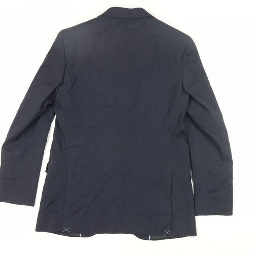 Marks and Spencer Men's Blue Long Blazer Size 40L