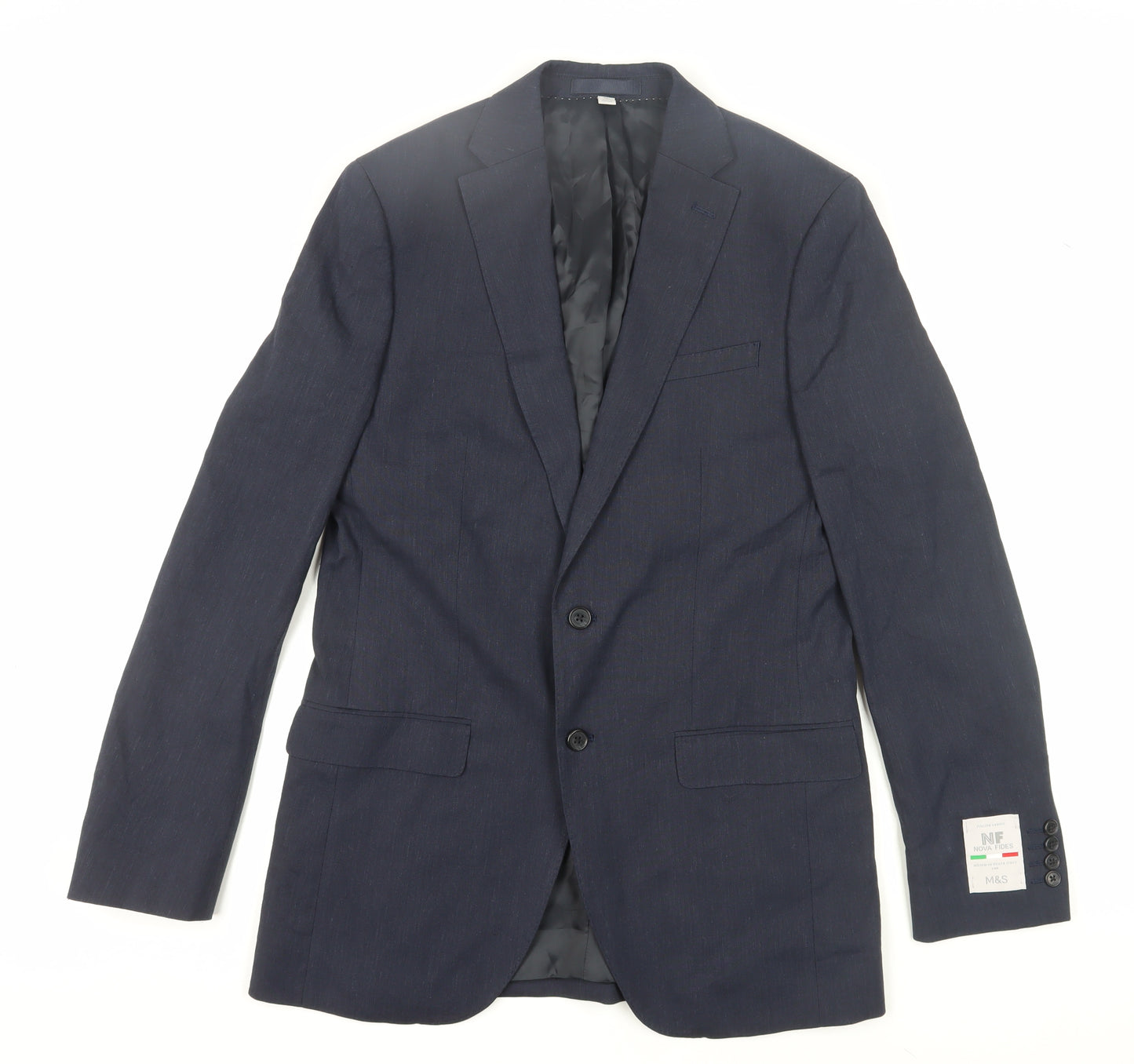 Marks and Spencer Men's Blue Blazer 38 Long
