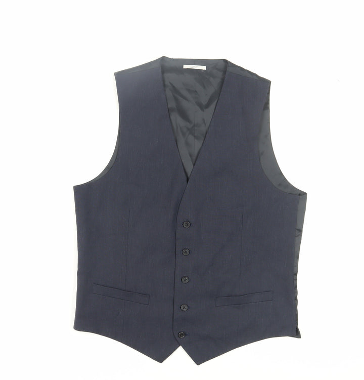 Marks and Spencer Men's Blue Suit Waistcoat 40R
