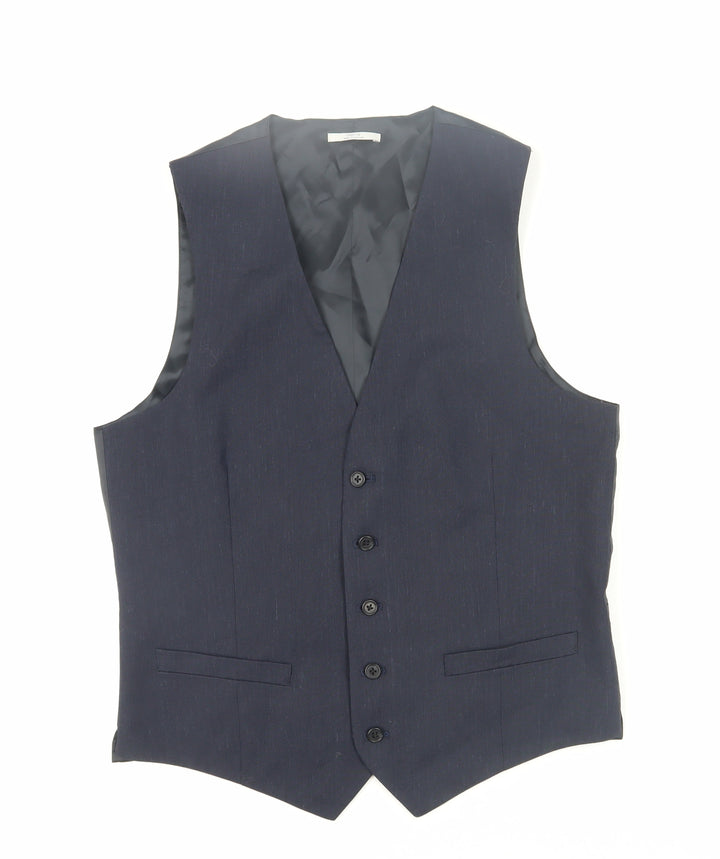 Marks and Spencer Men's Blue Waistcoat 38R