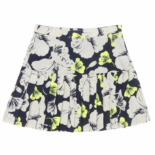 Banana Republic Women's Multicoloured Floral Pleated Skirt, Size 4