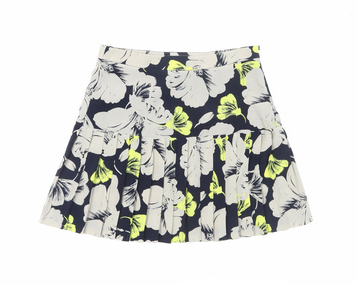 Banana Republic Women's Multicoloured Floral Pleated Skirt, Size 4