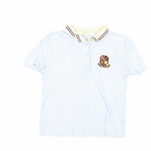 Urban Outfitters Blue Cotton Polo Shirt M Unisex Casual