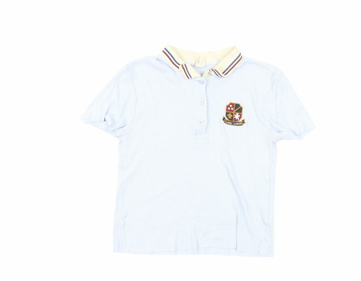 Urban Outfitters Blue Cotton Polo Shirt M Unisex Casual