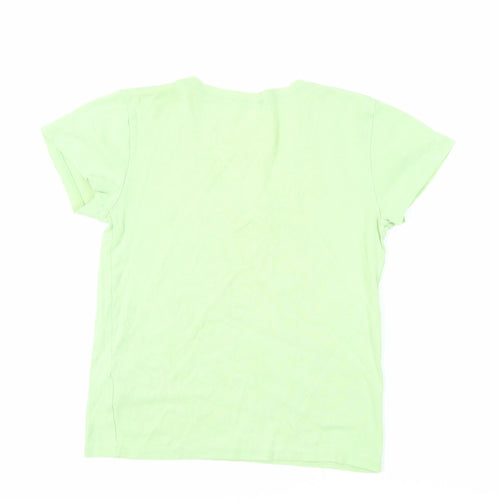 Ralph Lauren Women’s Green V-Neck T-Shirt M