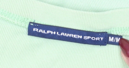 Ralph Lauren Women’s Green V-Neck T-Shirt M