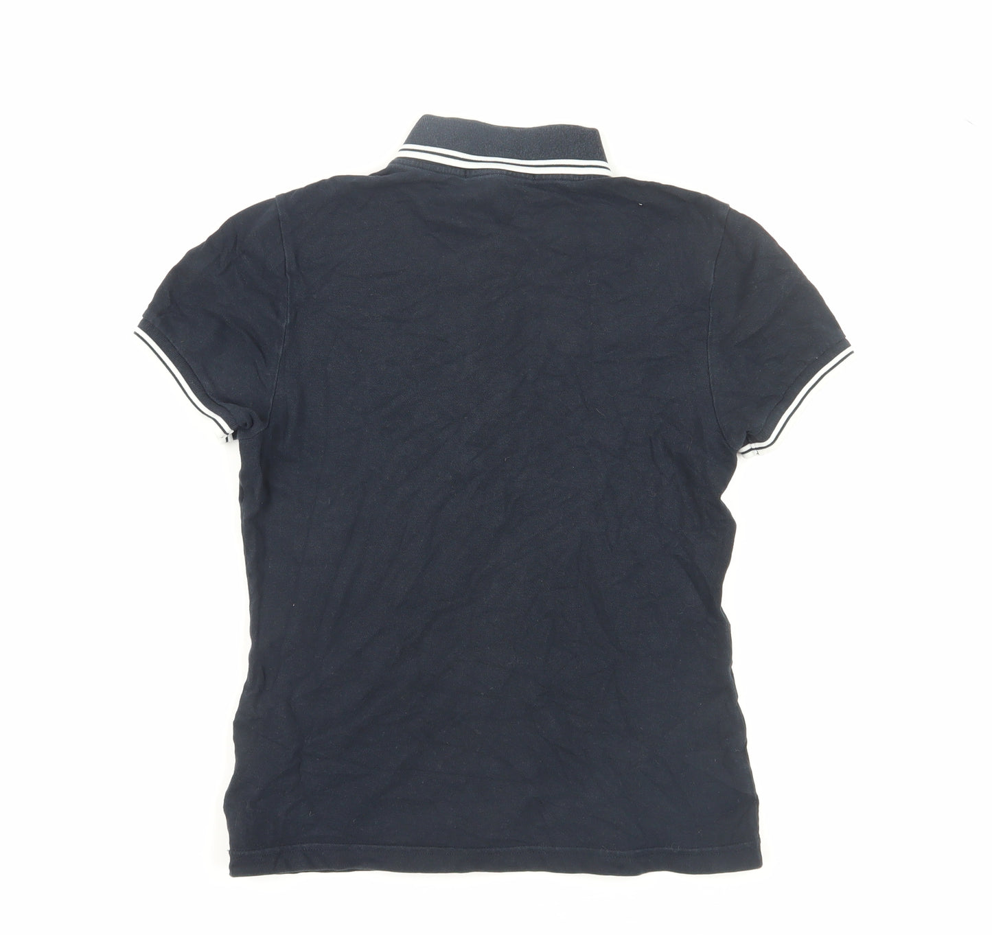 Fred Perry Women's Black Polo Shirt Size 10 Classic Style