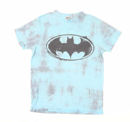 Batman Men's Blue Graphic T-Shirt - Size L