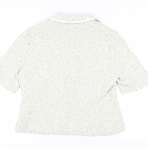 Image Collection Women's Green Size 16 Short Sleeve Jacket
