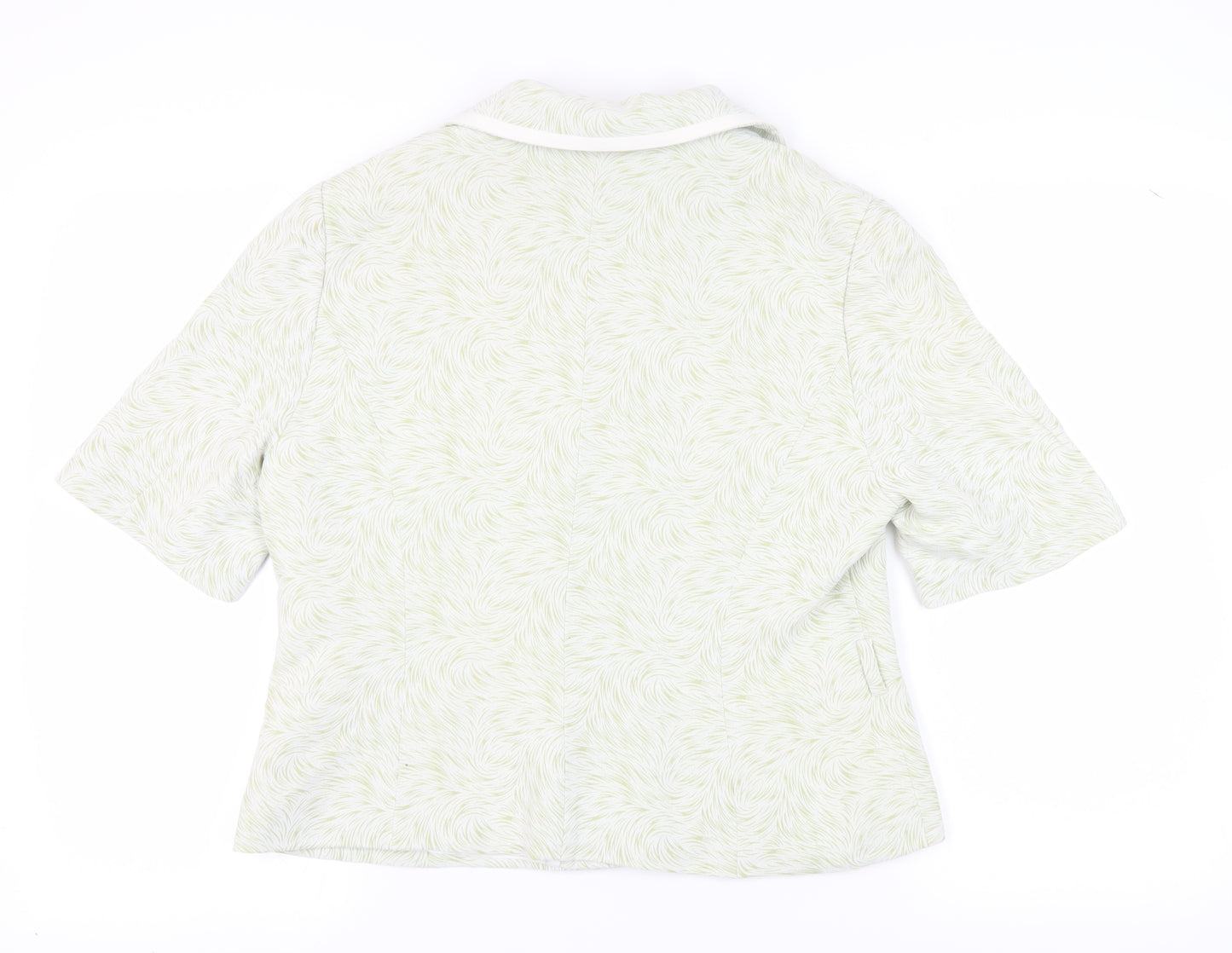 Image Collection Women's Green Size 16 Short Sleeve Jacket
