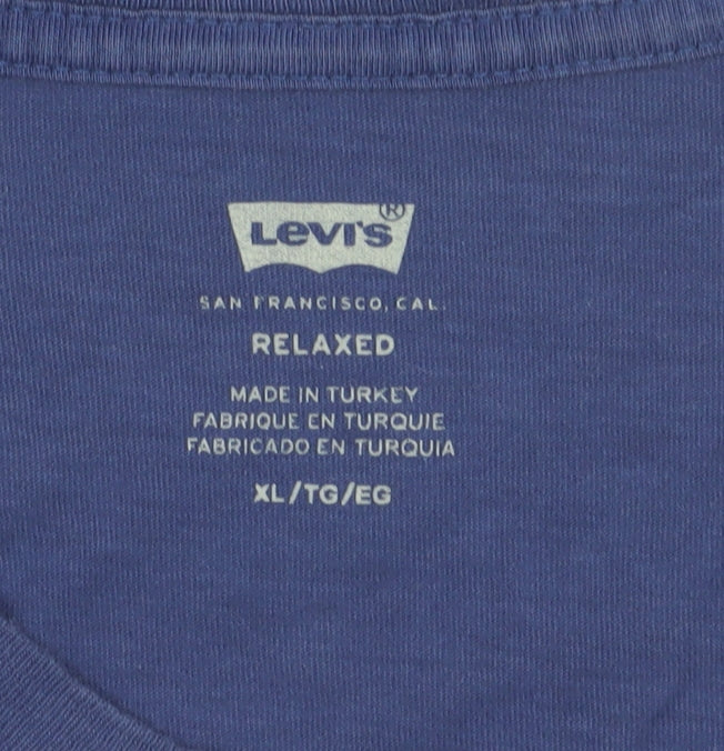 Levi's Men's Blue XL Relaxed Logo T-Shirt