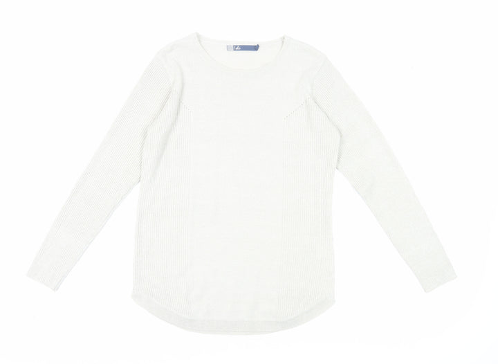Isle Women's Ivory Pullover Jumper Size 10