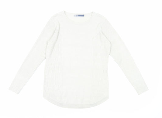 Isle Women's Ivory Pullover Jumper Size 10