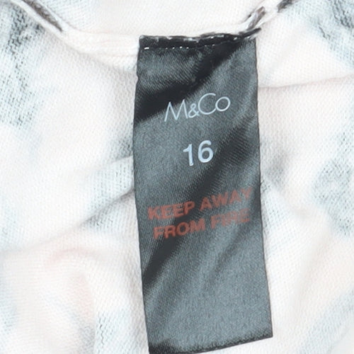 M&Co Women's Pink Feather Cardigan, Size 16