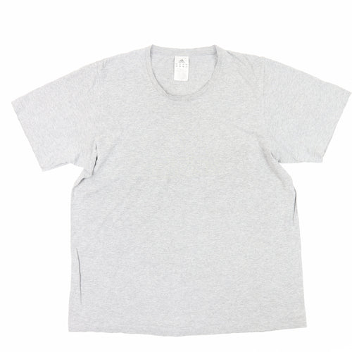 Adidas Men's Grey Regular Fit T-Shirt - Size L
