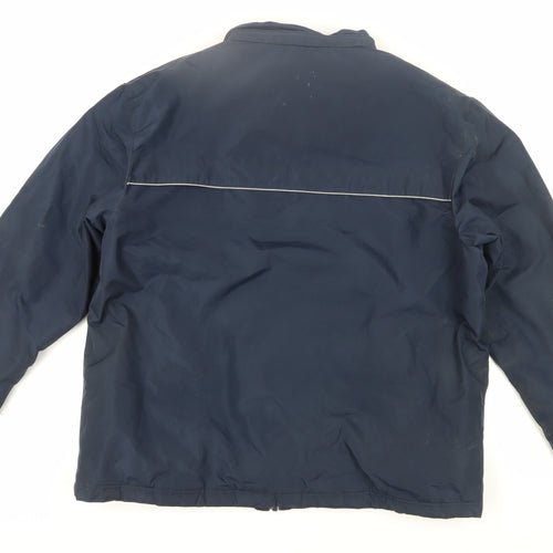 Slazenger Men's Blue Jacket Lined Polyester Zip L