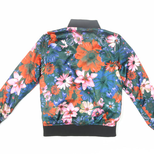 Criminal Damage Women's Multicoloured Floral Bomber Jacket 2XS
