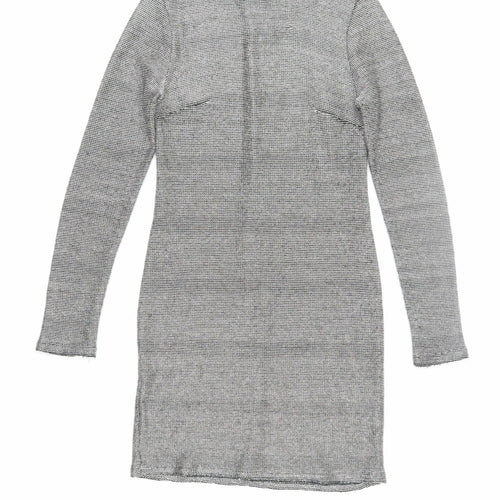 Topshop Women's Grey Sheath Dress Size 10