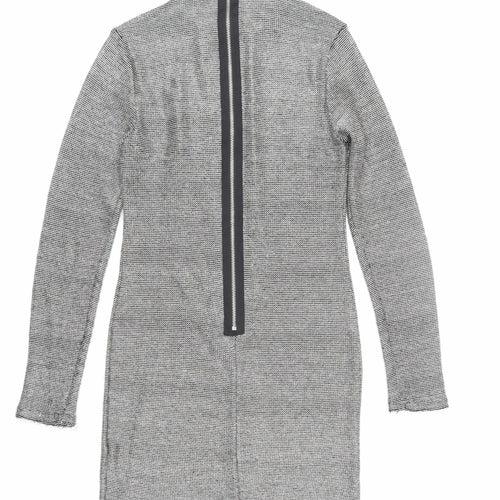 Topshop Women's Grey Sheath Dress Size 10