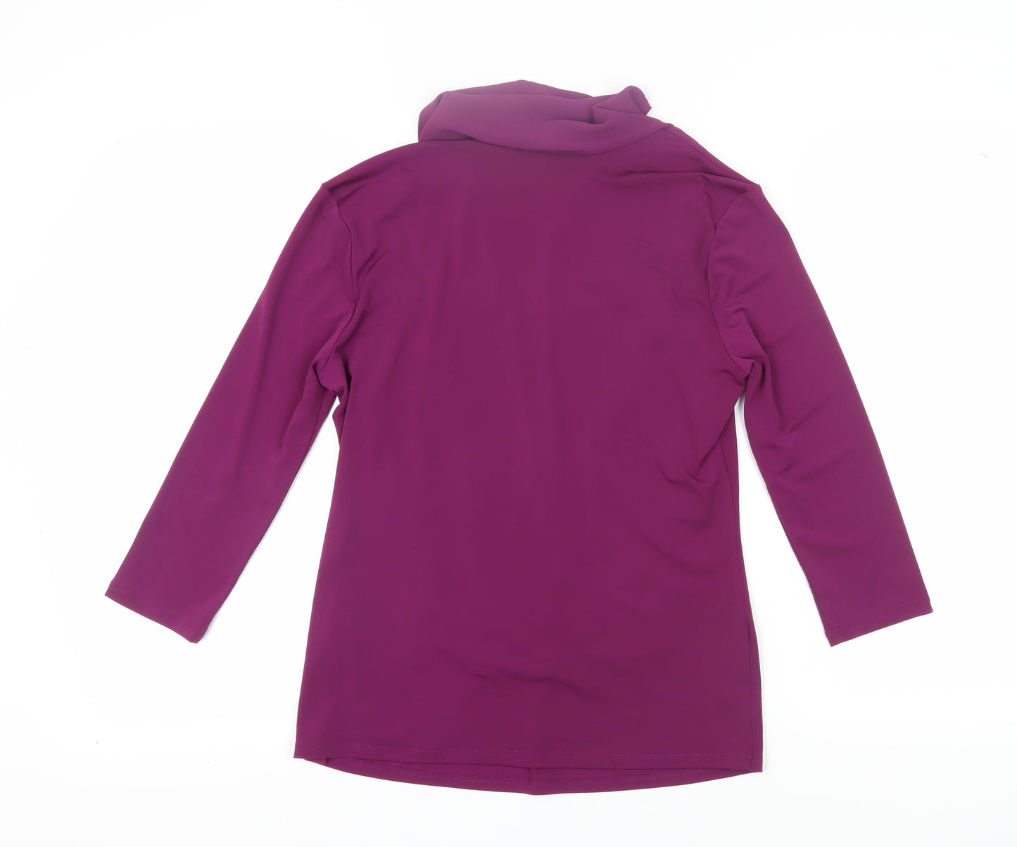Star Women's Purple Wrap Blouse - Size 14