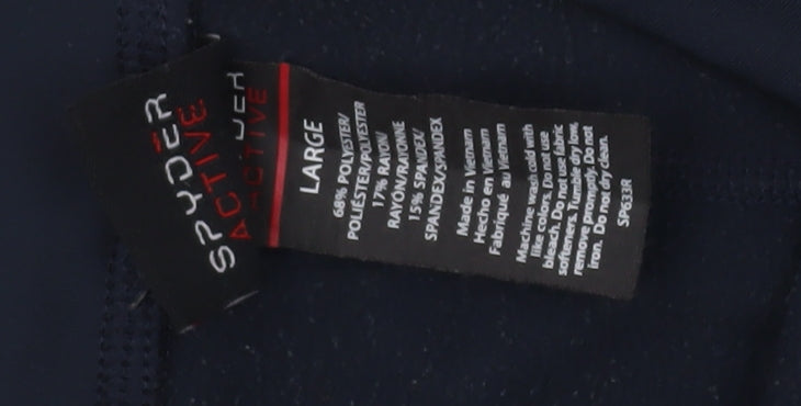 Spyder Women's Black Leggings - Large, Gym & Training