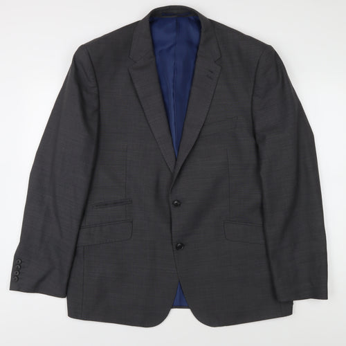 Marks and Spencer Men's Grey Blazer 40R Regular Fit