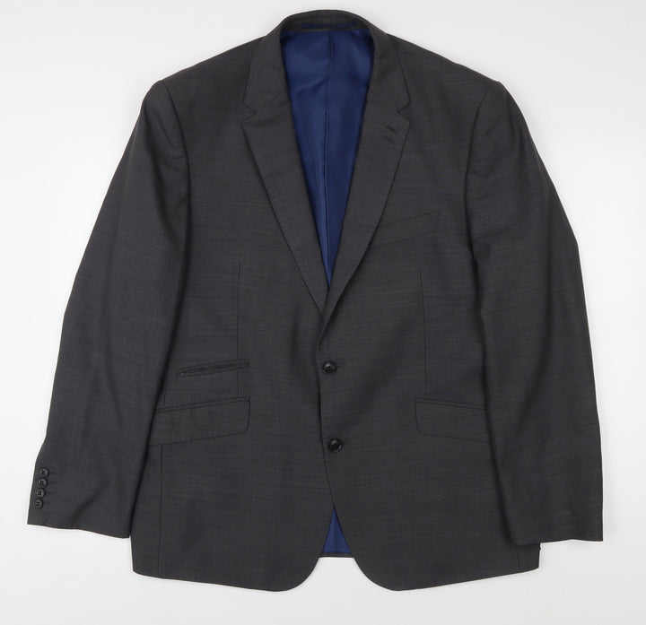 Marks and Spencer Men's Grey Blazer 40R Regular Fit