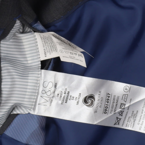 Marks and Spencer Men's Grey Blazer 40R Regular Fit