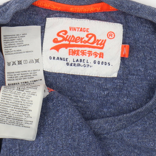 Superdry Men's Blue Crew Neck T-Shirt M