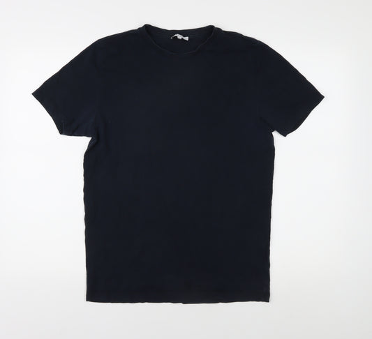 Reiss Men's Black Medium Cotton T-Shirt