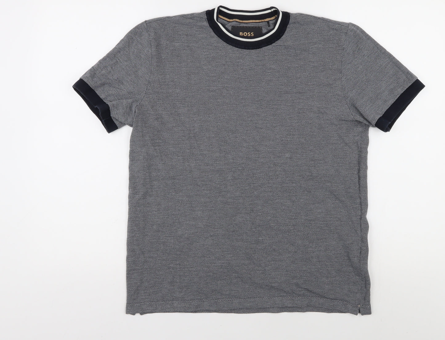 BOSS Men's Grey Crew Neck Short Sleeve T-Shirt M