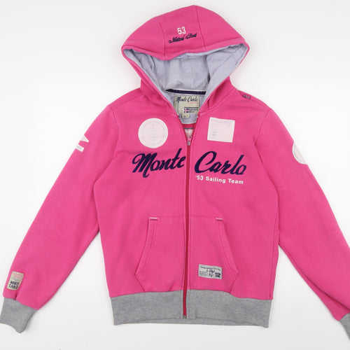 Monte Carlo Women's Pink Full Zip Hoodie XS