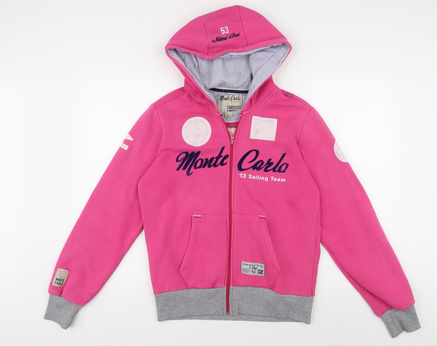 Monte Carlo Women's Pink Full Zip Hoodie XS