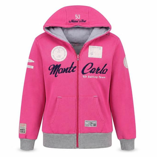 Monte Carlo Women's Pink Full Zip Hoodie XS