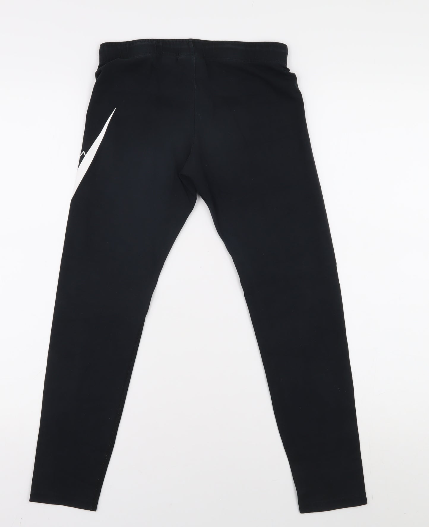 Nike Girls Black Leggings, 11-12 Years, Logo, Activewear