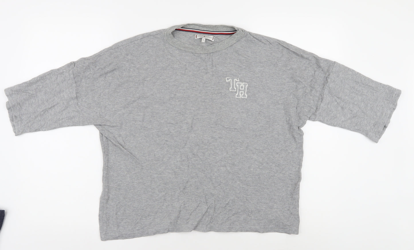 Tommy Hilfiger Unisex Grey Relaxed Fit T-Shirt M