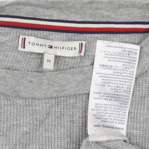 Tommy Hilfiger Unisex Grey Relaxed Fit T-Shirt M