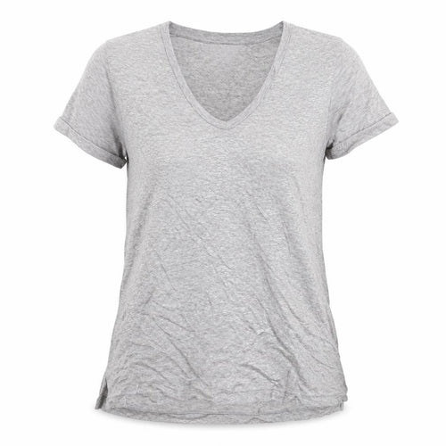 Great Plains Women's Grey V-Neck T-Shirt XS