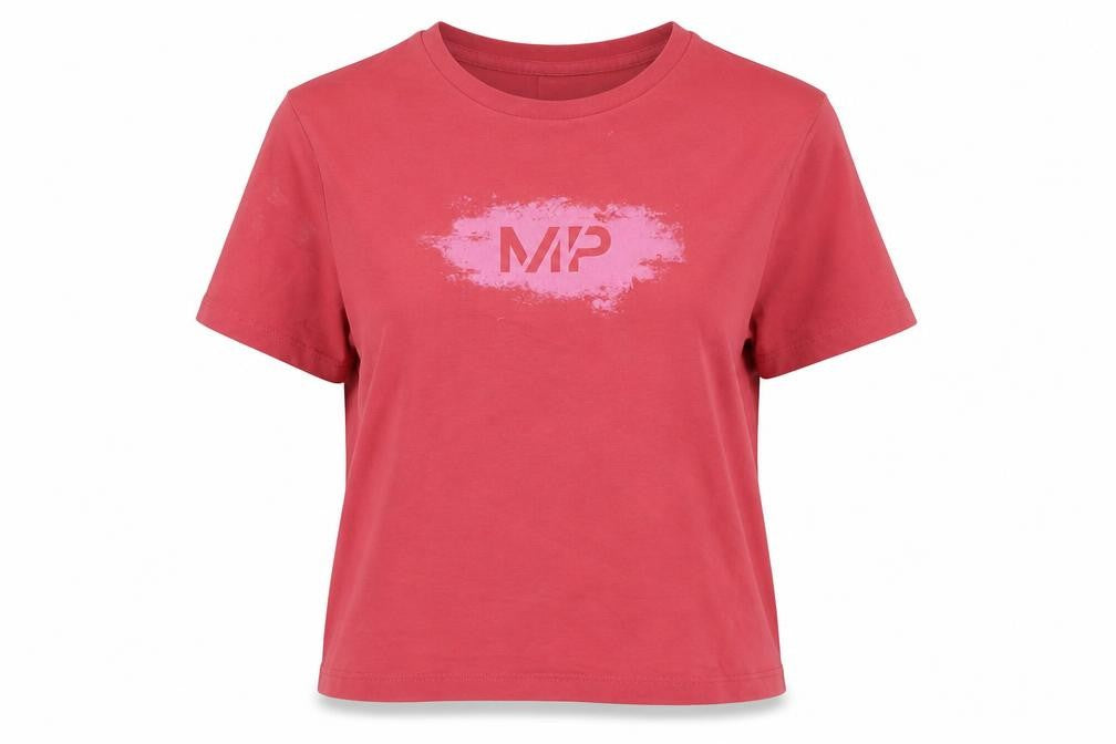 Front view of Myprotein Women's Pink Short Sleeve T-Shirt - S