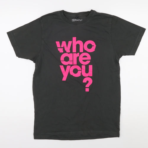 National Theatre Unisex Black S Graphic T-Shirt Casual