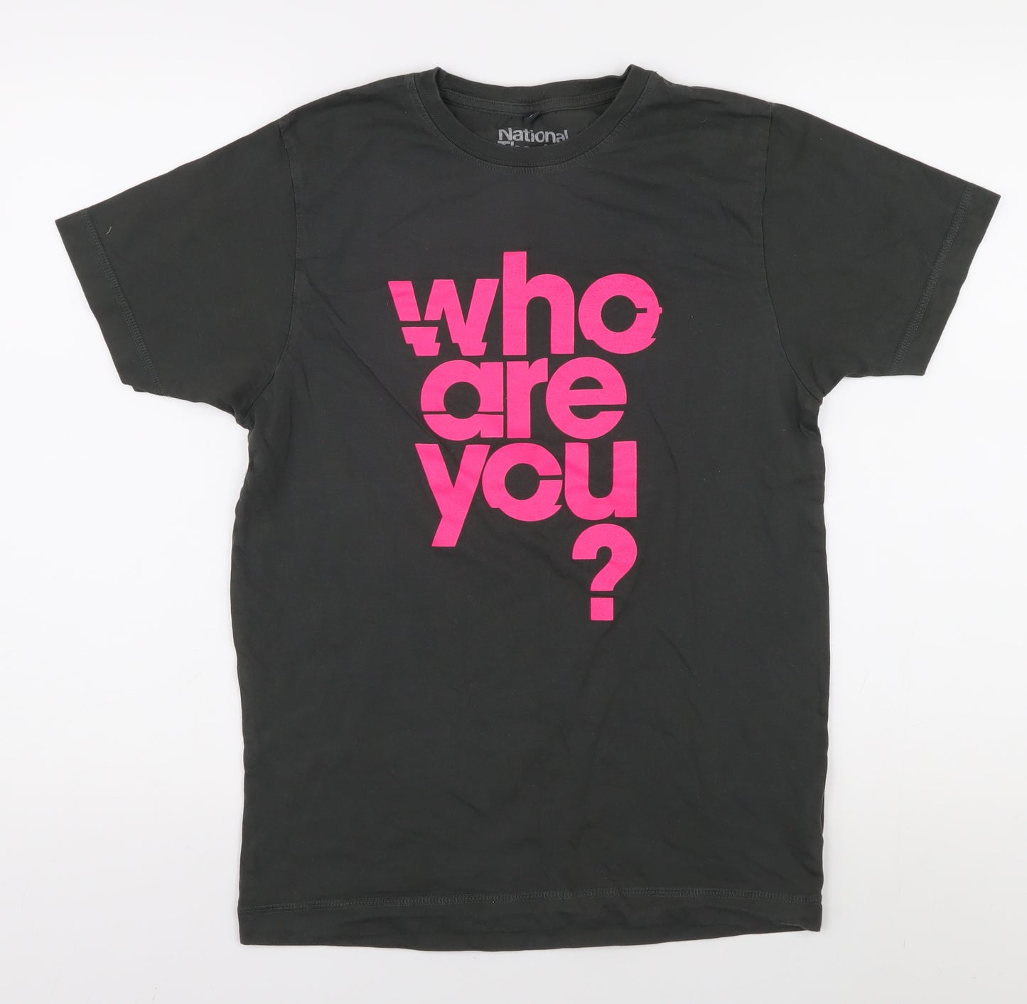 National Theatre Unisex Black S Graphic T-Shirt Casual