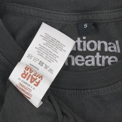 National Theatre Unisex Black S Graphic T-Shirt Casual