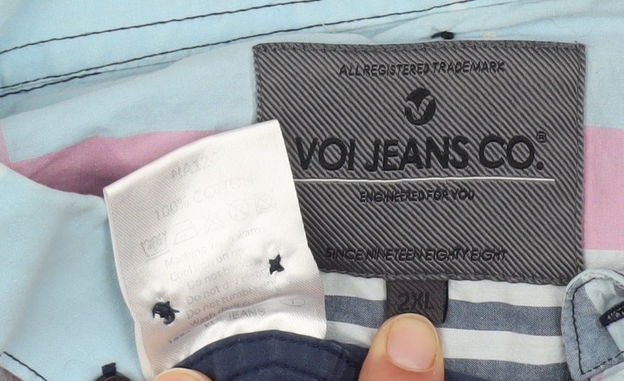 Voi Jeans Co. Men's 2XL Multicoloured Plaid Shirt