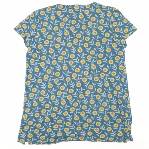 Seasalt Cornwall Women's Blue Floral V-Neck Tunic