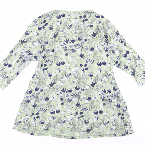 Mantaray Women's Green Floral Shift Dress Size 18