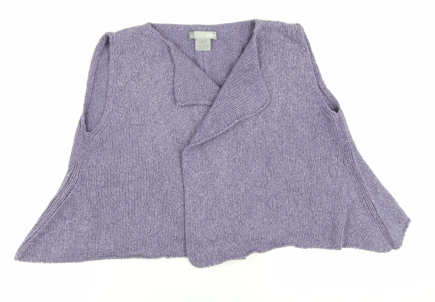 Purple Merino Silk Vest Jumper, Women's Medium